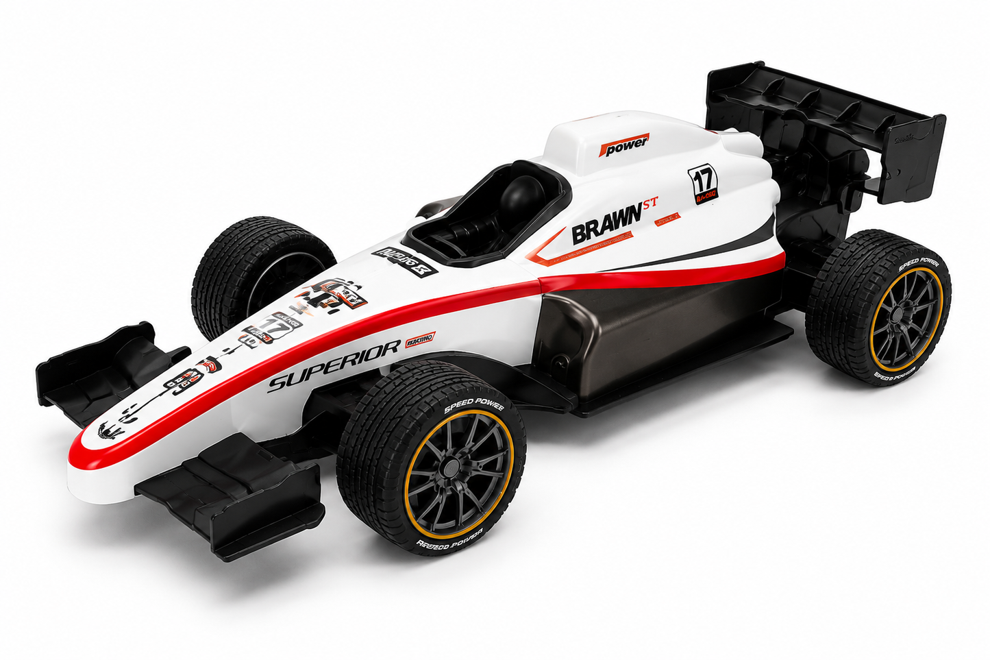 SCOFFCO 575-79 1:14 Scale 2.4GHz RC Formula Racing Car | Rechargeable Remote Control F1 Race Car with LED Lights, High-Speed Performance & USB Charging | Toy for Kids Boys & Girls (6+ Years) (TZM)