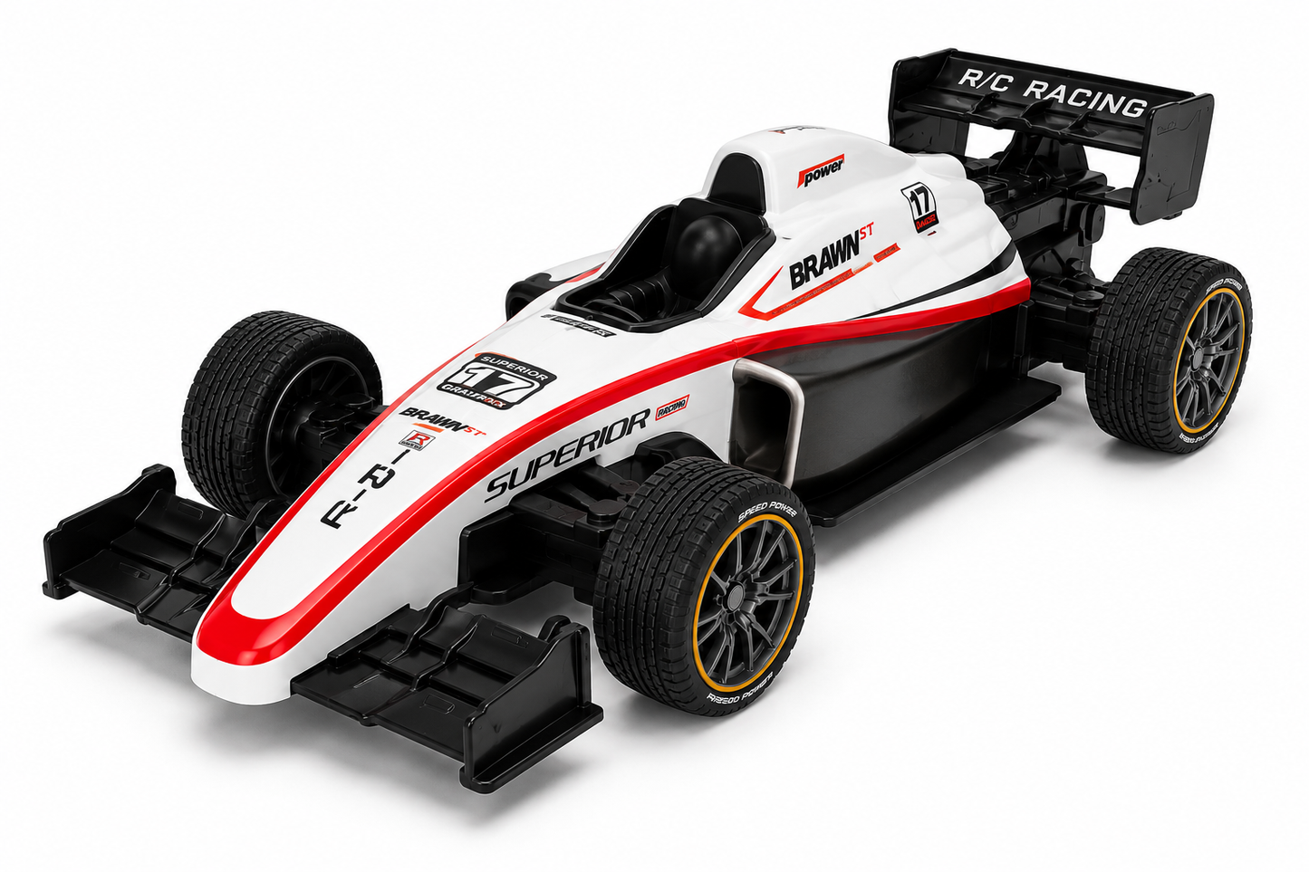 SCOFFCO 575-79 1:14 Scale 2.4GHz RC Formula Racing Car | Rechargeable Remote Control F1 Race Car with LED Lights, High-Speed Performance & USB Charging | Toy for Kids Boys & Girls (6+ Years) (TZM)