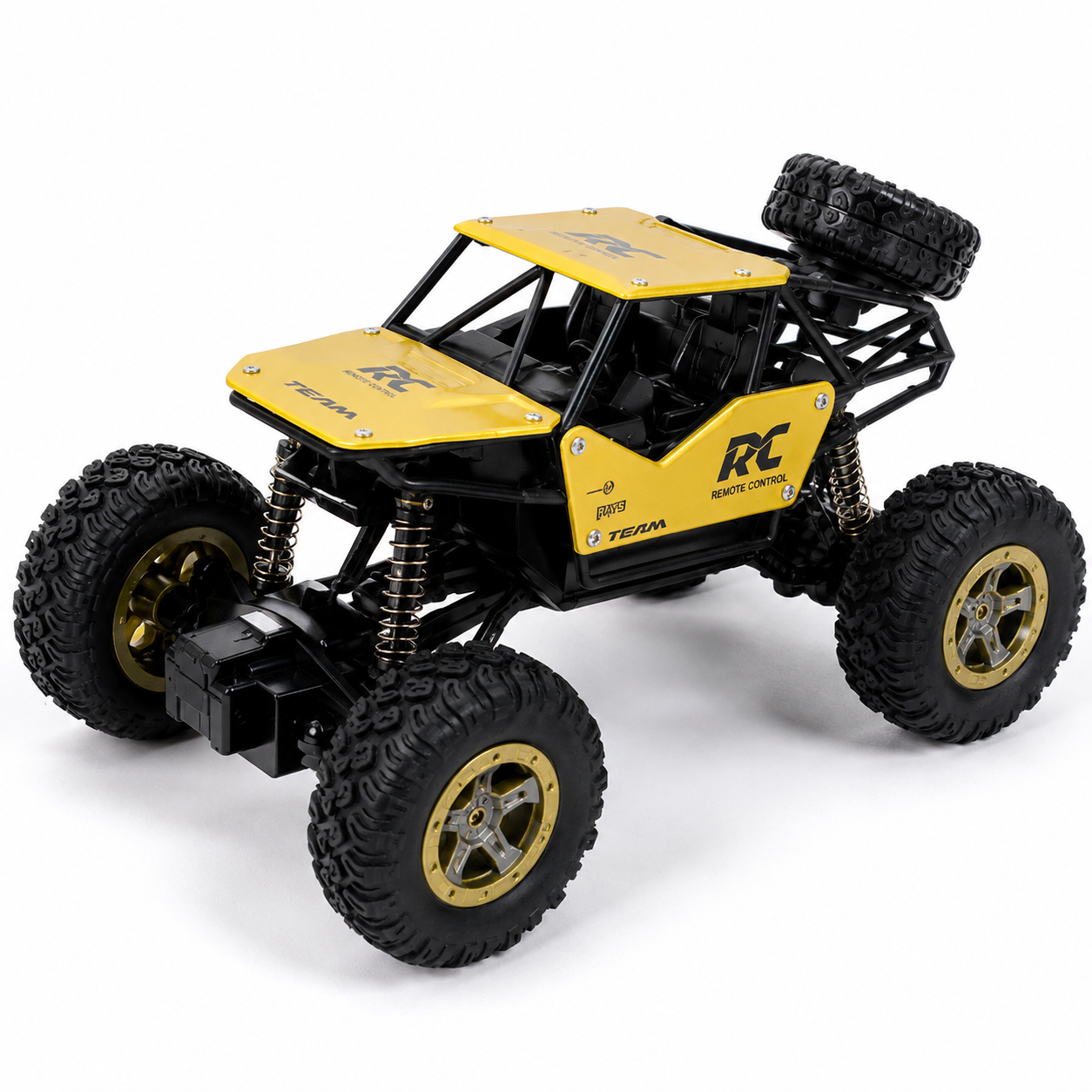SCOFFCO 8211 1:18 RC Rock Crawler Off-Road Car | Die-Cast Metal Remote Control Climbing Truck with Oversized Tires, Independent Suspension & Rechargeable Battery | All-Terrain Toy for Kids Boys & Girls (6+ Years) (TZM)