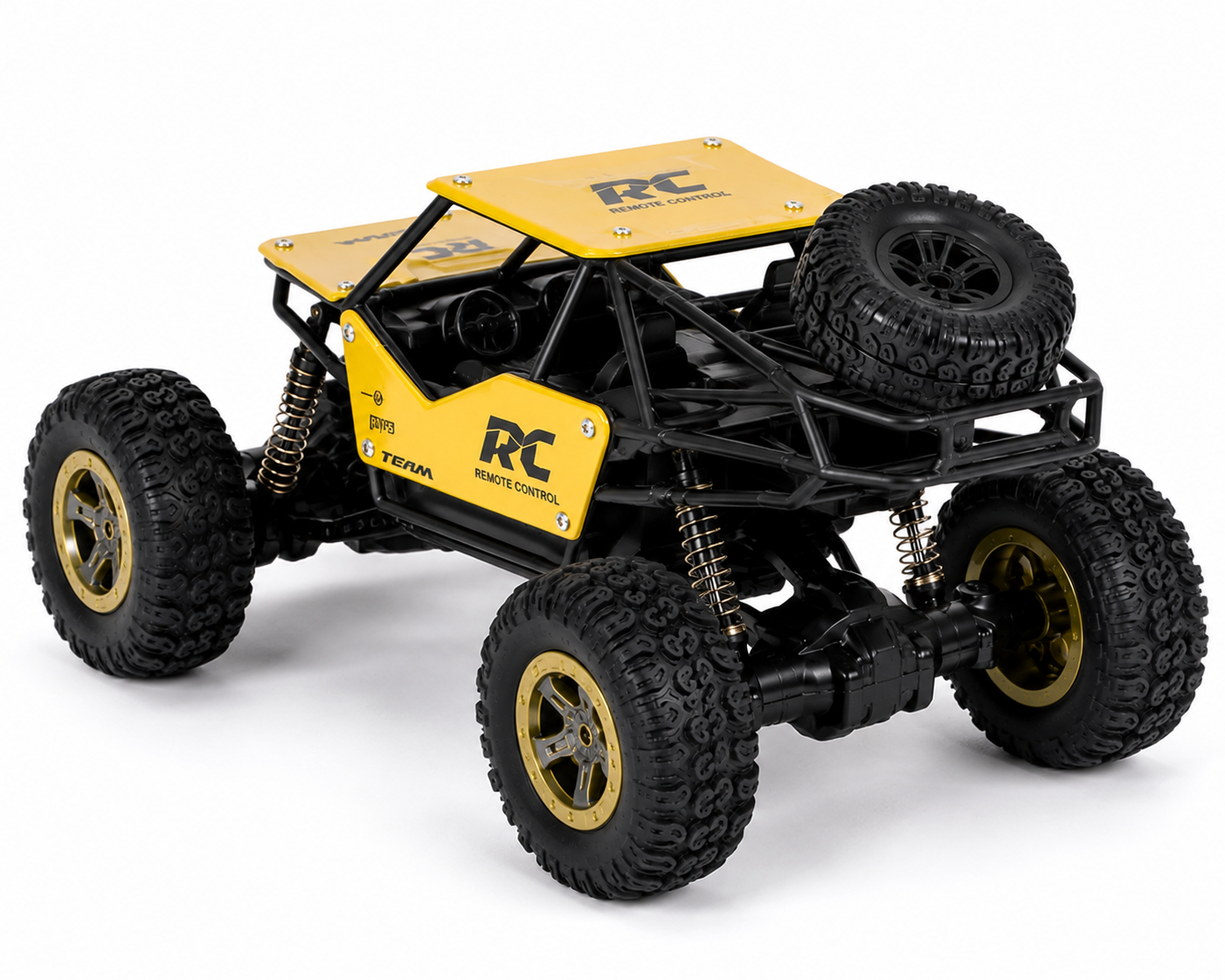 SCOFFCO 8211 1:18 RC Rock Crawler Off-Road Car | Die-Cast Metal Remote Control Climbing Truck with Oversized Tires, Independent Suspension & Rechargeable Battery | All-Terrain Toy for Kids Boys & Girls (6+ Years) (TZM)