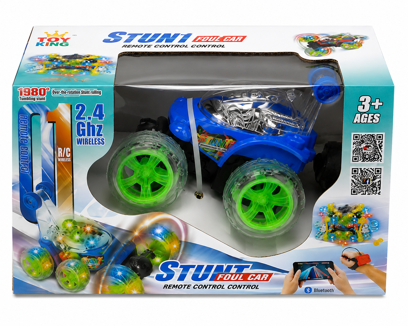 SCOFFCO OS1000 Remote Control Off-Road RC Car | 2.4GHz High-Speed Monster Truck | Rechargeable All-Terrain Racing Vehicle | Toy for Kids Boys & Girls (TZM)