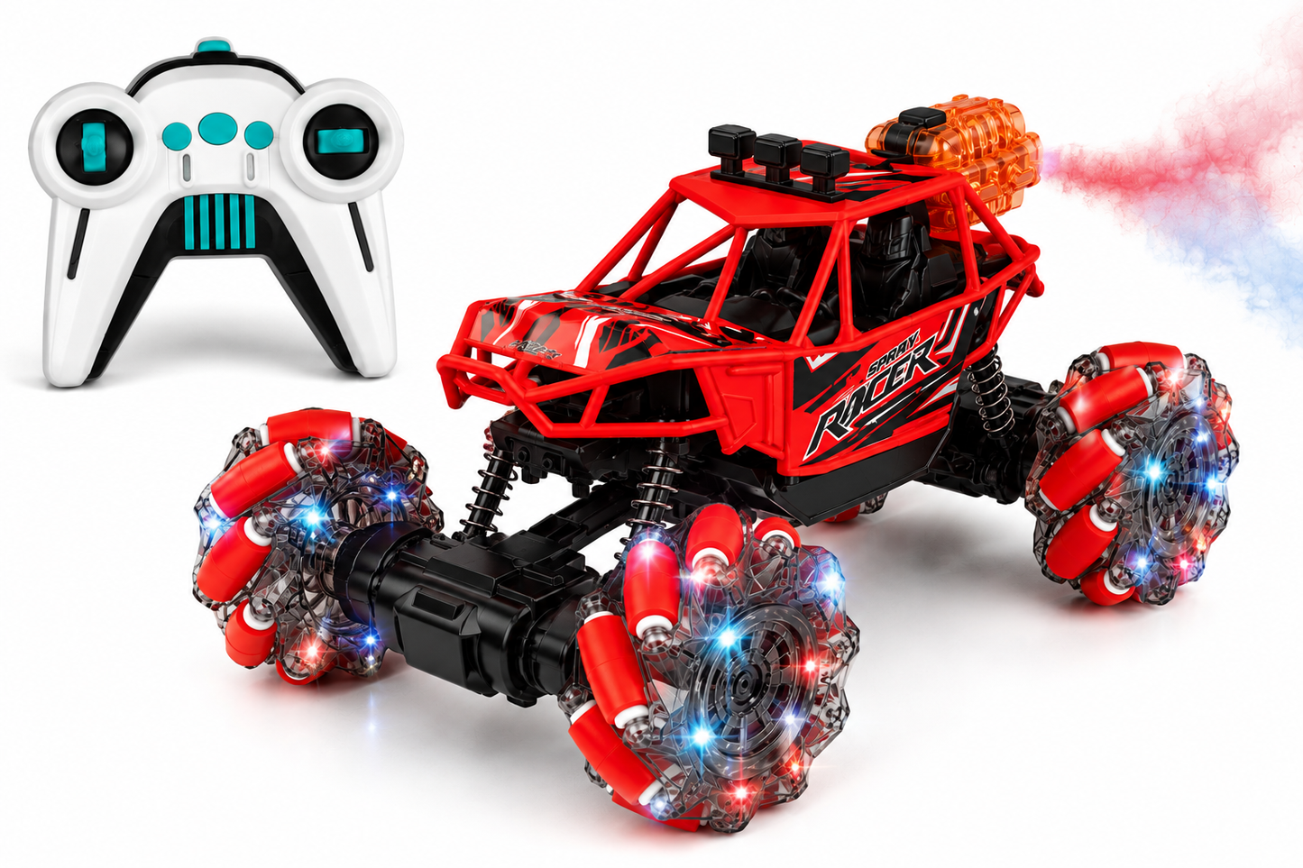 SCOFFCO OS1000 Remote Control Off-Road RC Car | 2.4GHz High-Speed Monster Truck | Rechargeable All-Terrain Racing Vehicle | Toy for Kids Boys & Girls (TZM)