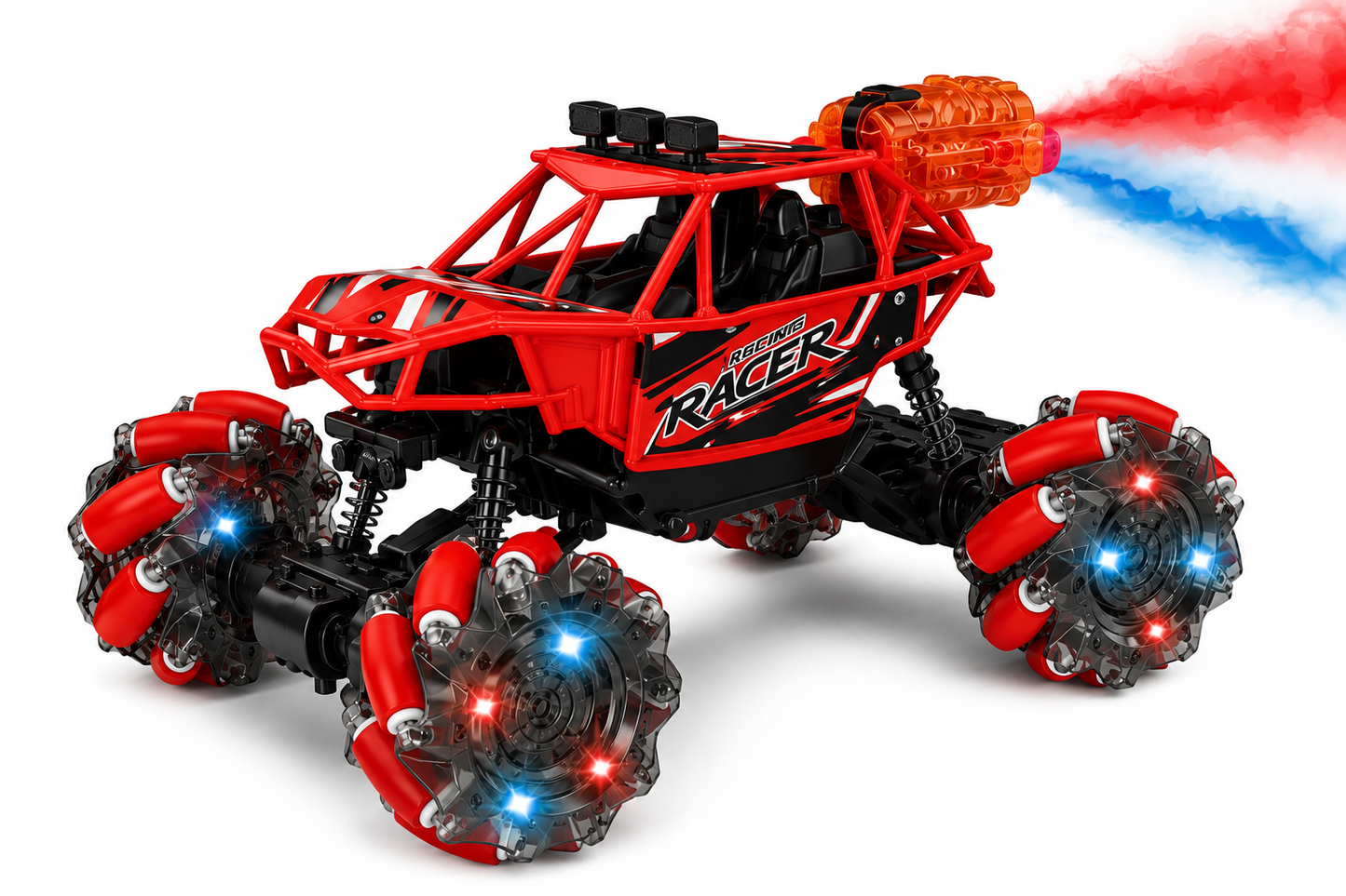 SCOFFCO OS1019 Remote Control Stunt Car | 2.4GHz RC Off-Road Monster Truck | Rechargeable All-Terrain High-Speed Vehicle | Gift for Kids Boys & Girls (TZM)