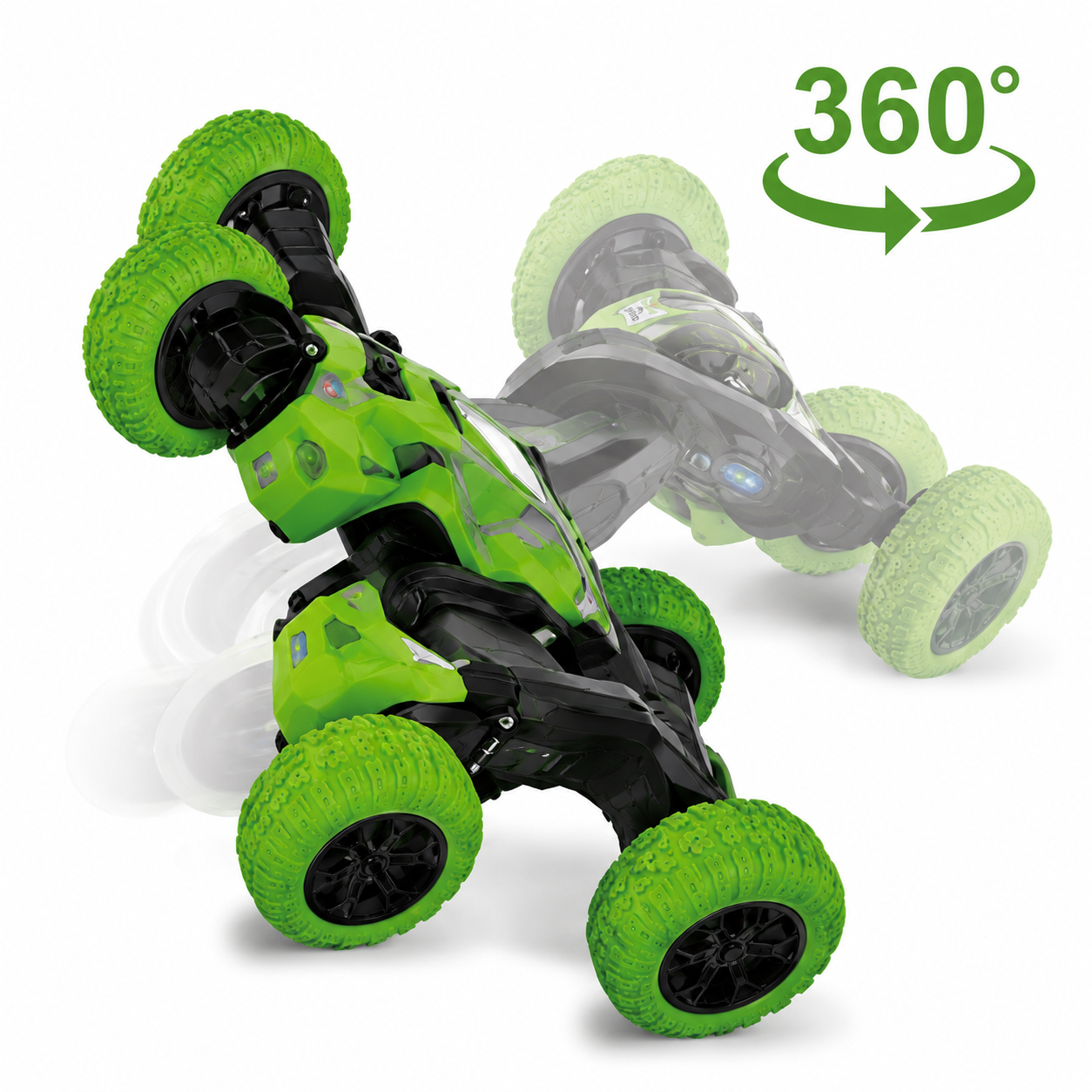 SCOFFCO OS1033 Remote Control Stunt Car | 2.4GHz RC Off-Road Monster Truck | Rechargeable All-Terrain High-Speed Racing Vehicle | Gift for Kids Boys & Girls (TZM)