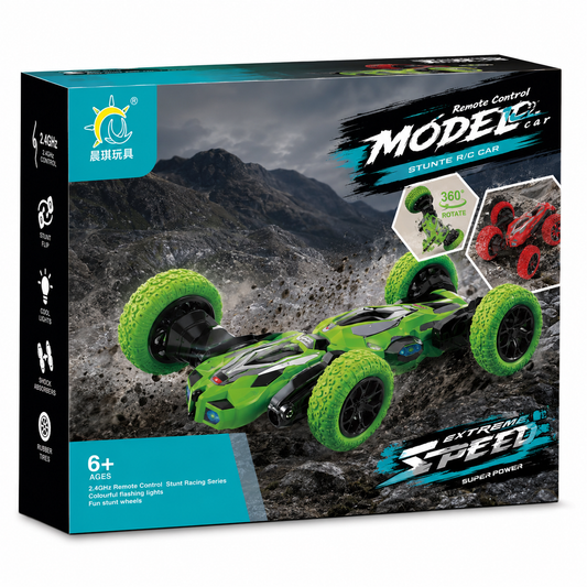 SCOFFCO OS1033 Remote Control Stunt Car | 2.4GHz RC Off-Road Monster Truck | Rechargeable All-Terrain High-Speed Racing Vehicle | Gift for Kids Boys & Girls (TZM)