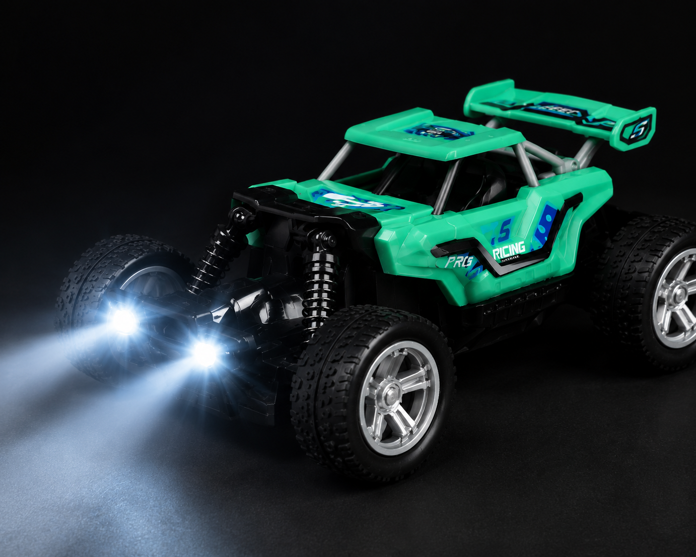 SCOFFCO 9624-11A 2-in-1 RC Racing Car Set | Remote Control Off-Road Buggy & Monster Truck with 2.4GHz Controller, High-Speed Performance & Rechargeable Battery | Toy for Kids Boys & Girls (6+ Years) (TZM)