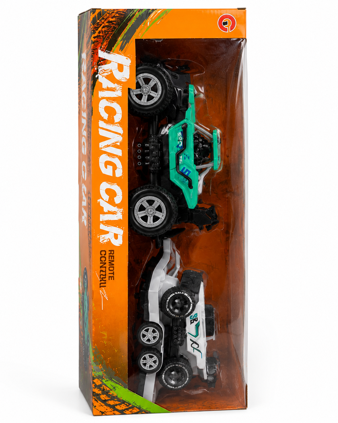 SCOFFCO 9624-11A 2-in-1 RC Racing Car Set | Remote Control Off-Road Buggy & Monster Truck with 2.4GHz Controller, High-Speed Performance & Rechargeable Battery | Toy for Kids Boys & Girls (6+ Years) (TZM)