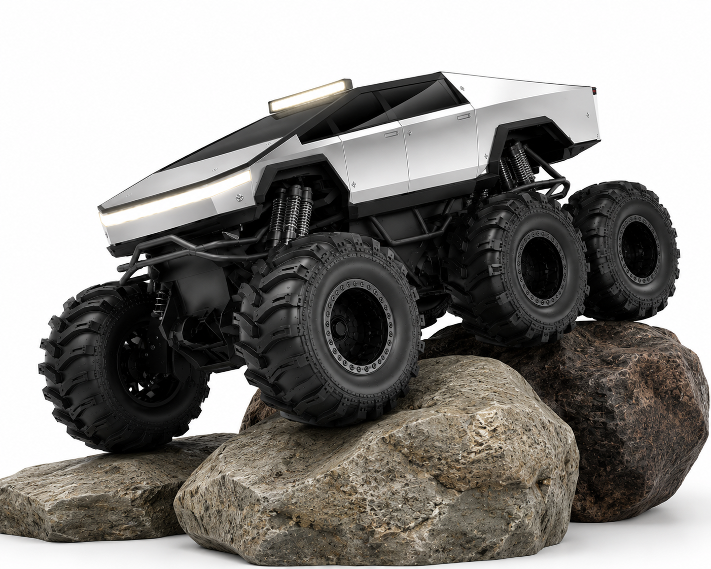 SCOFFCO HB-P14A11 8-Wheel Amphibious RC Stunt Car | 2.4GHz Remote Control Off-Road Monster Truck | All-Terrain Waterproof Climbing Vehicle for Kids & Adults | Rechargeable Battery (TZM)