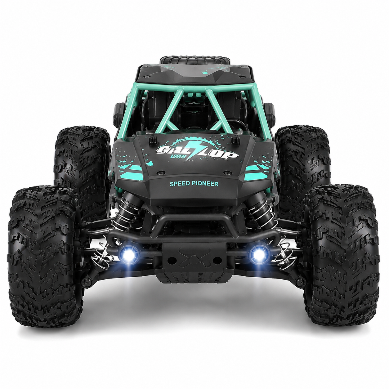 SCOFFCO HW8808-A Remote Control Stunt Car | 2.4GHz RC Off-Road Drift Vehicle | 360° Rotating All-Terrain Monster Truck | Rechargeable Battery Toy for Kids Boys & Girls (TZM)