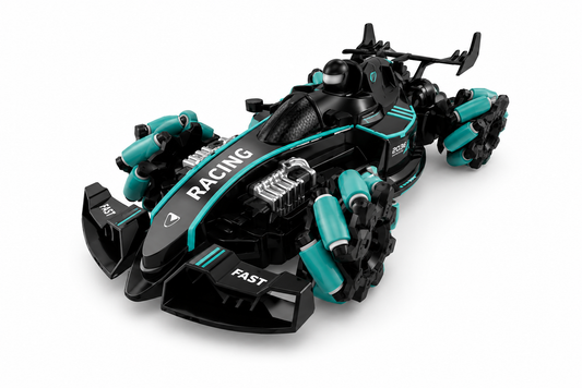 SCOFFCO OS1532 Formula 1 RC Racing Car | 2.4GHz Remote Control F1 Car with Mist Spray, LED Lights & Drift Action | Rechargeable High-Speed Toy | Gift for Kids Boys & Girls (TZM)