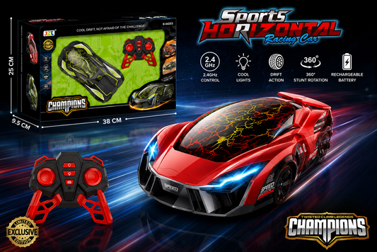 SCOFFCO OS1058 Remote Control Sports Racing Car | 2.4GHz RC High-Speed Drift Car | Rechargeable Racing Vehicle with USB Charging | Gift for Kids Boys & Girls (TZM)