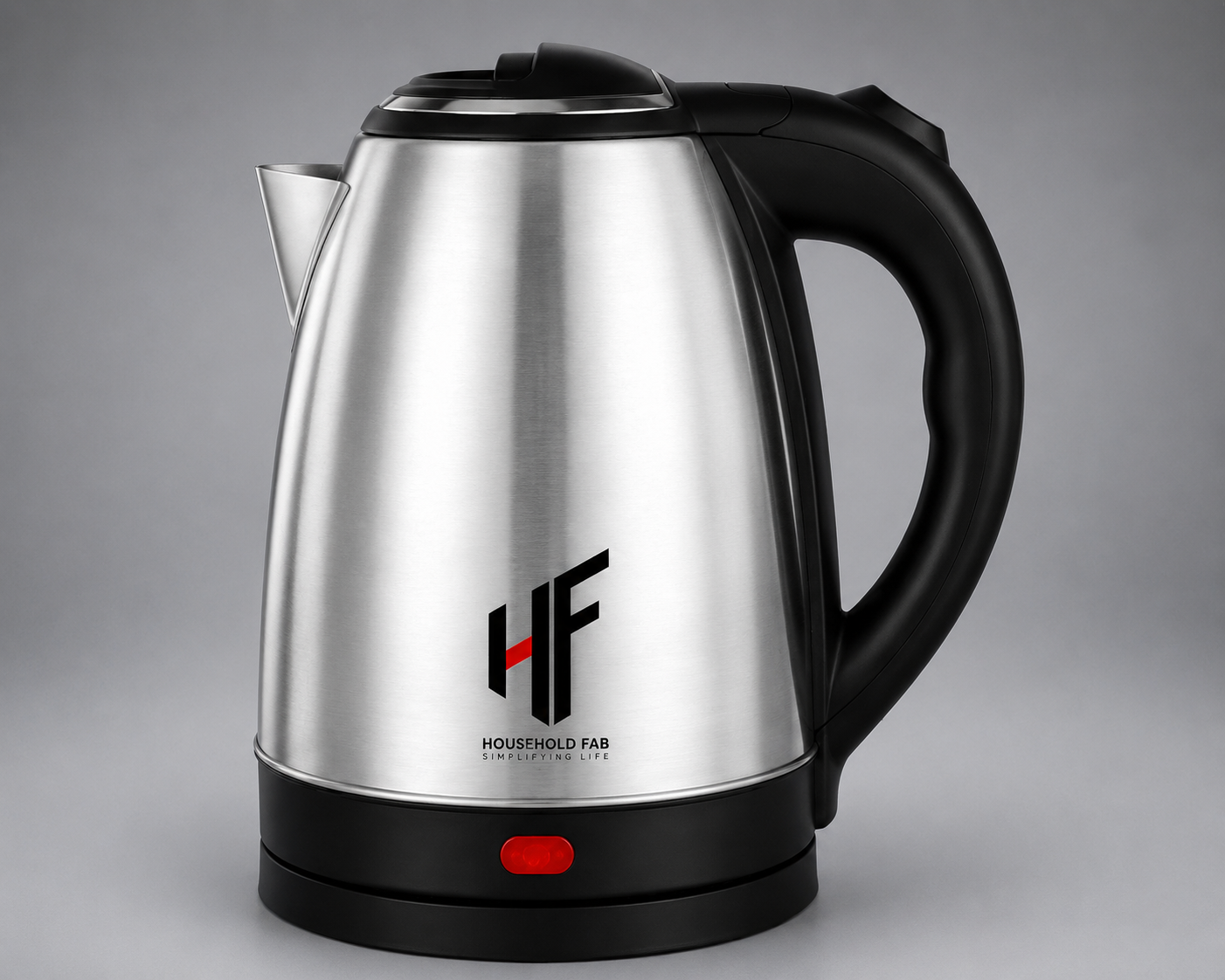 HF Household Fab 1.5L Multipurpose Electric Kettle – 600W Stainless Steel Body for Boiling Water, Milk, Tea, Coffee, Oats, Noodles & Soup