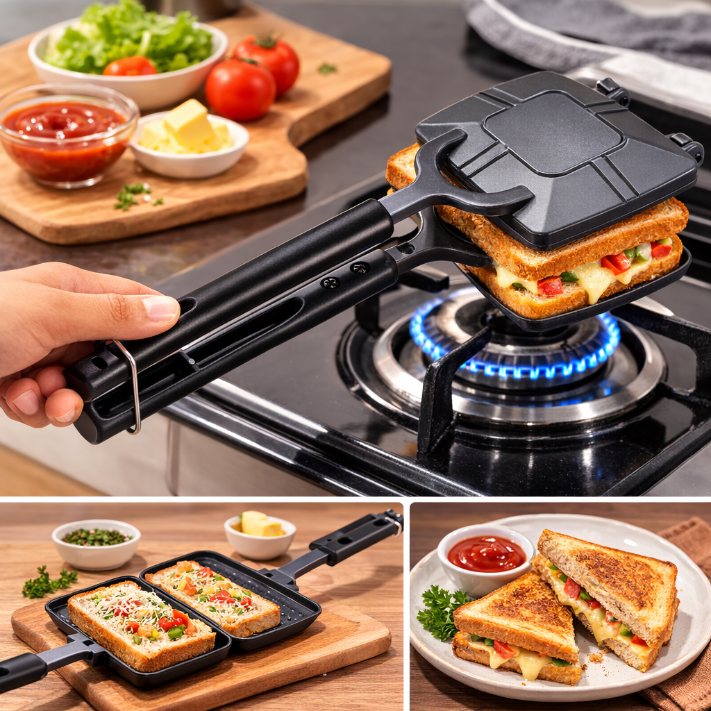 Skyline Hand Toaster | Compact & Durable Bread Toaster for Perfect Crisping VTL-7900