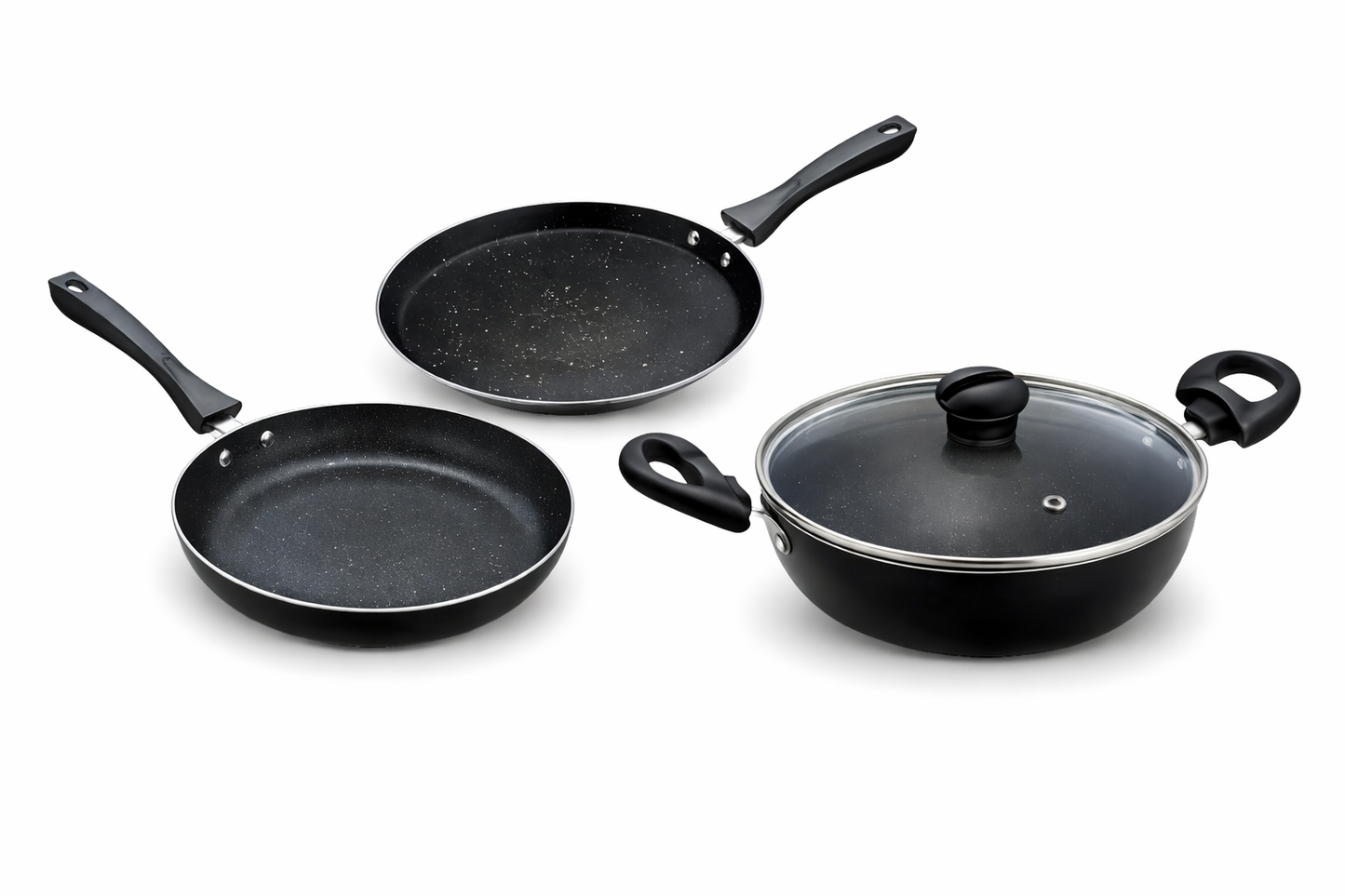 SKYLINE NON STICK COOKWARE SET KADHAI , FRYING PAN , DOSA TAWA VTL8900