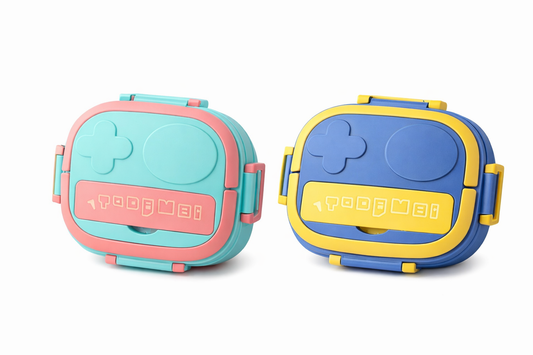 SCOFFCO TedeMei Lunch Box 6122 (WPT) – Insulated Stainless Steel 2-Compartment Lunch Box | Leakproof & Durable | Ideal for Kids, School & Office