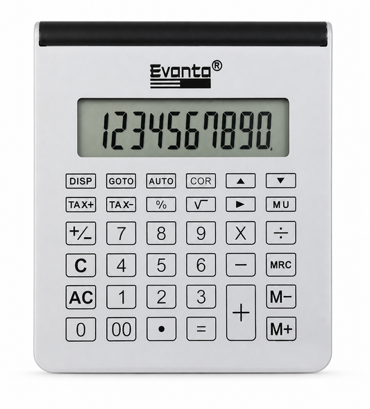 Ajanta Calculator Box No. 387 | Portable Calculator Storage Case with Calculator | Durable Office & School Utility Box