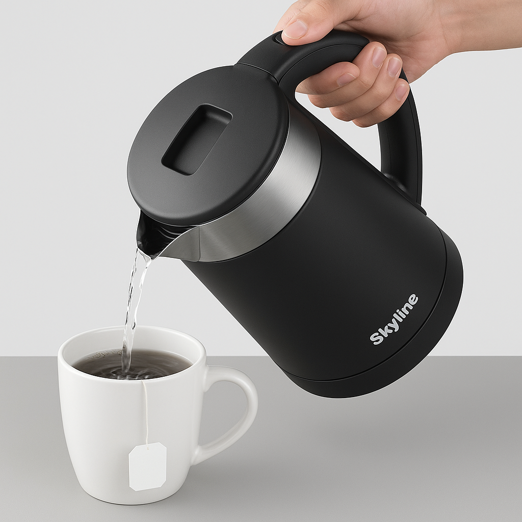 SKYLINE Double Wall Electric Kettle (1 Ltr.) VTL-5018