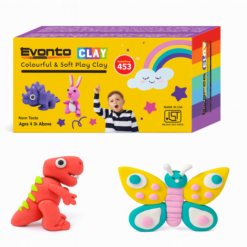 407 EVANTA PLAY DOUGH CLAY (PASTEL) 500g