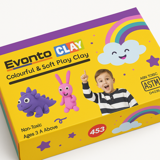 407 EVANTA PLAY DOUGH CLAY (PASTEL) 500g