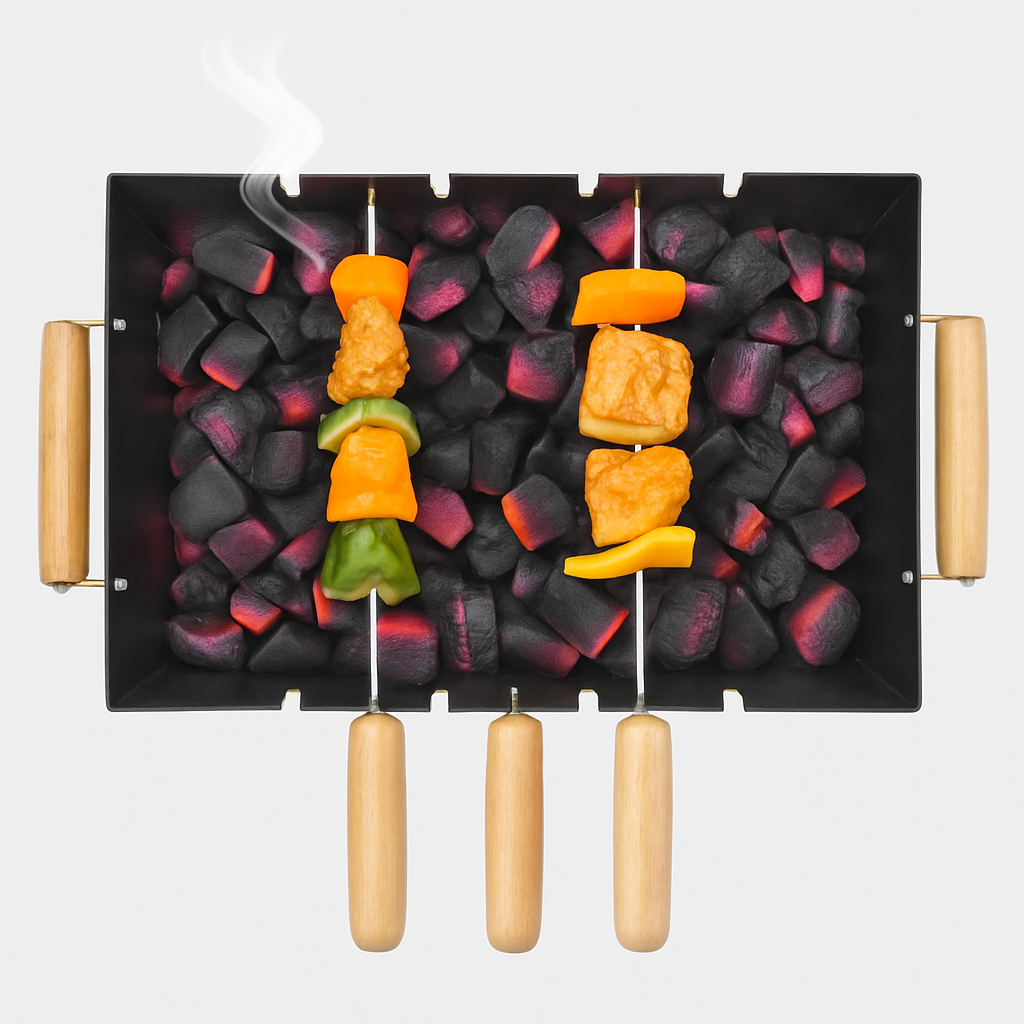 SKYLINE Charcoal Barbecue with 4 Skews VTL-4500