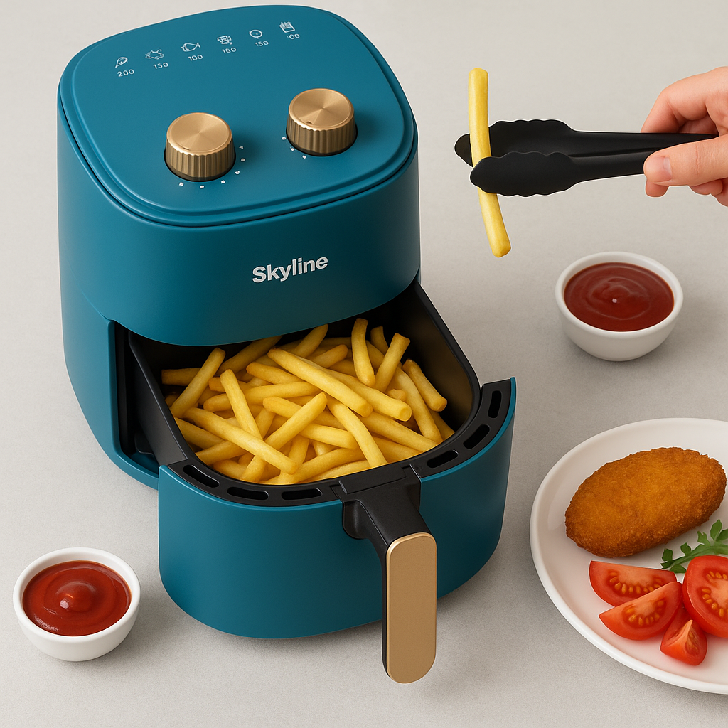 SKYLINE Manual Air Fryer  3.2 Ltr. (Double Basket)  VTL-5115