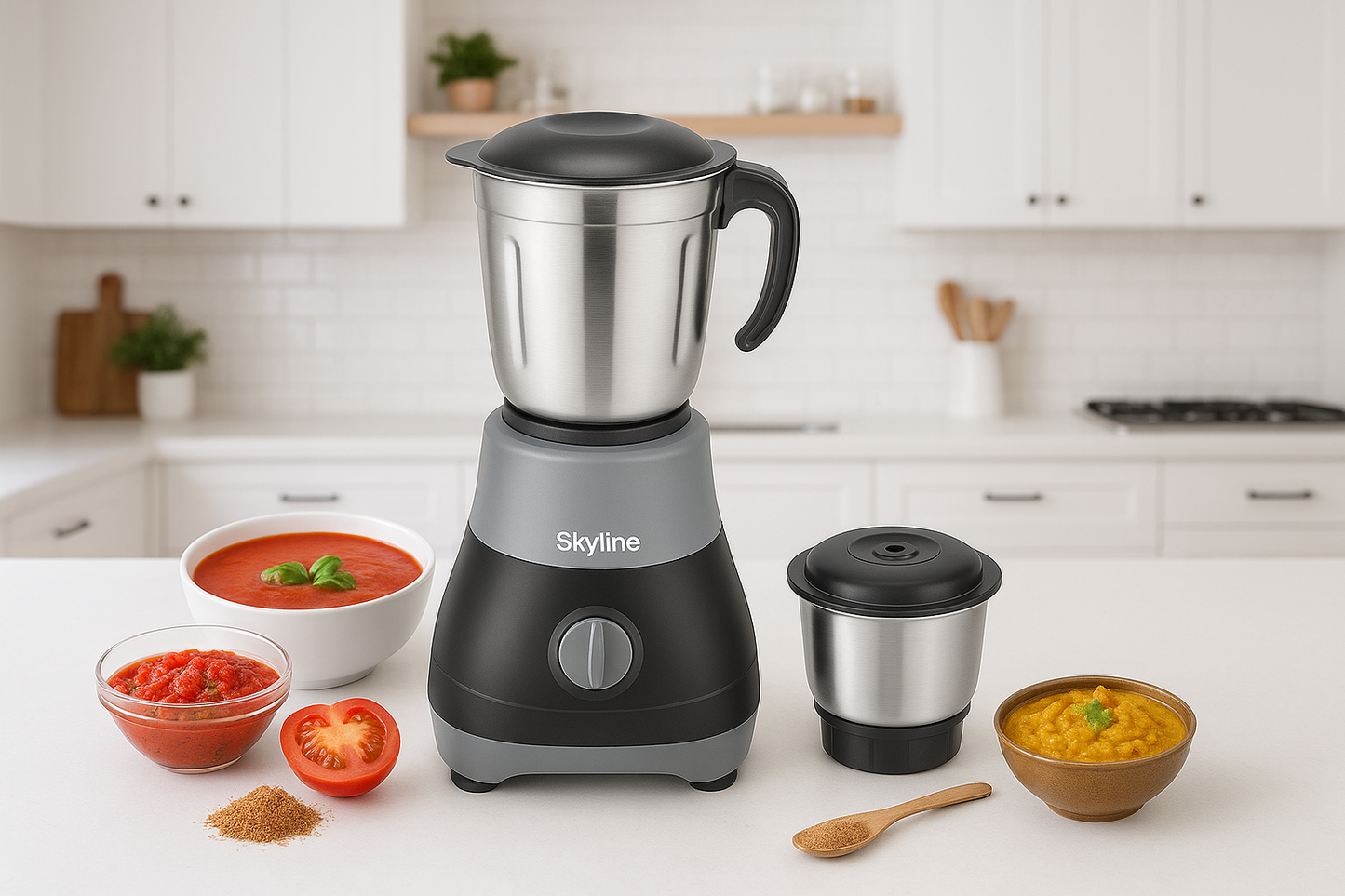 SKYLINE Mixer Grinder with 2 Jars  w  VTL-2200