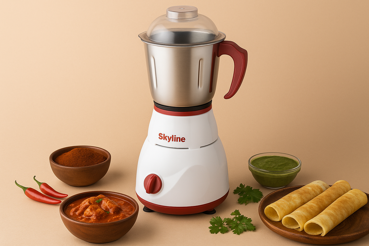 SKYLINE Mixer Grinder with 2 Jars VTL-1000