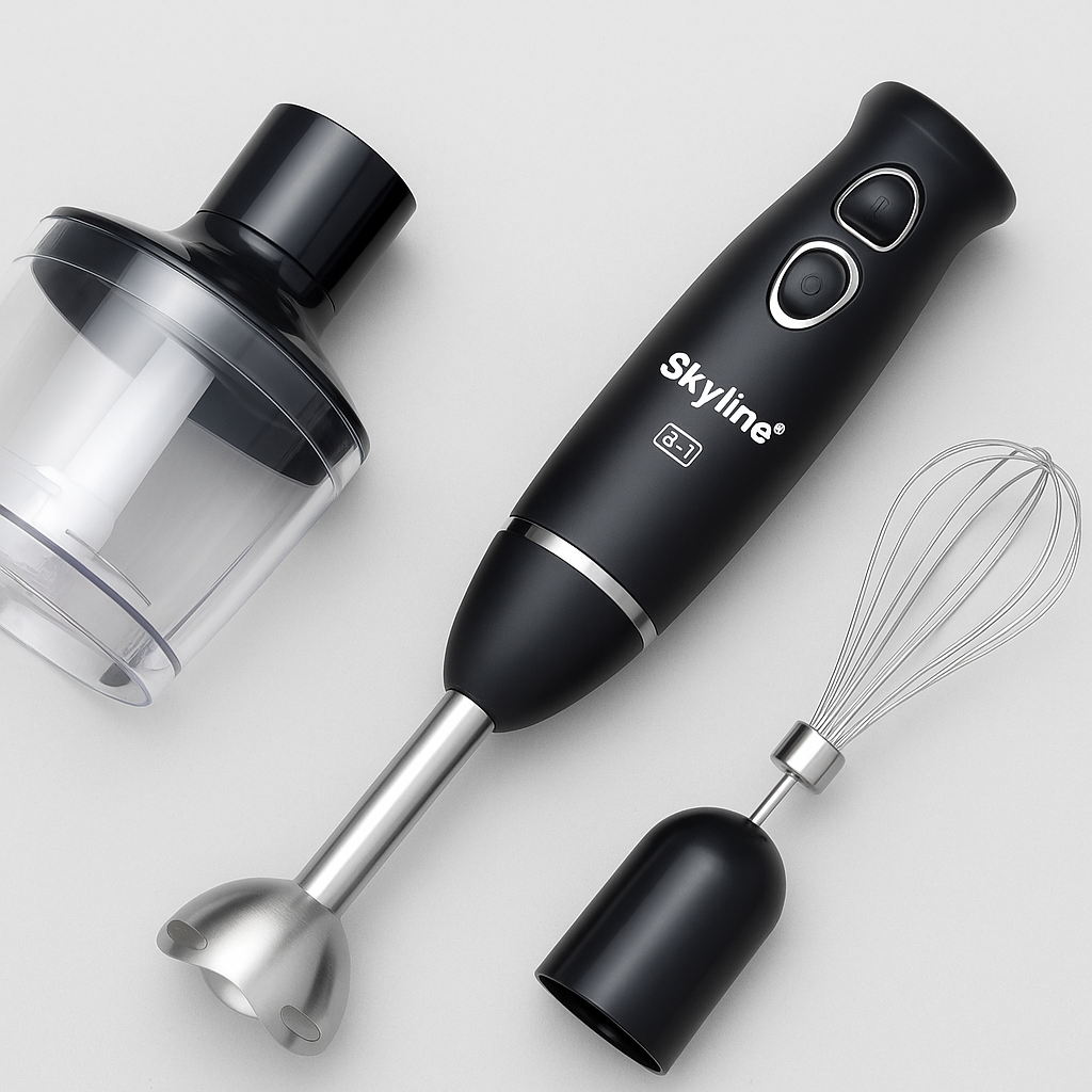 SKYLINE Hand Blender with Chopper & Whisker VTL-4050 SS