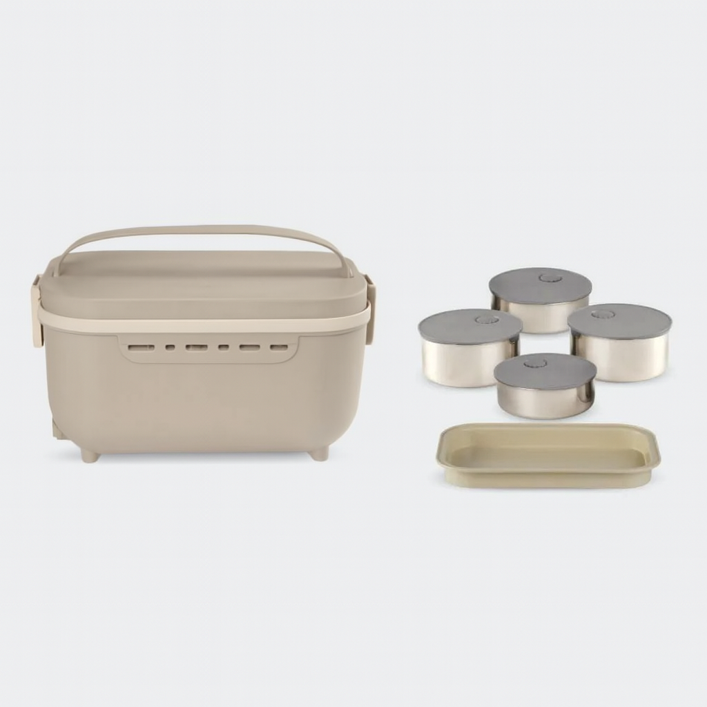 SKYLINE Electric Lunch Box with 4 SS Containers VTL-2888