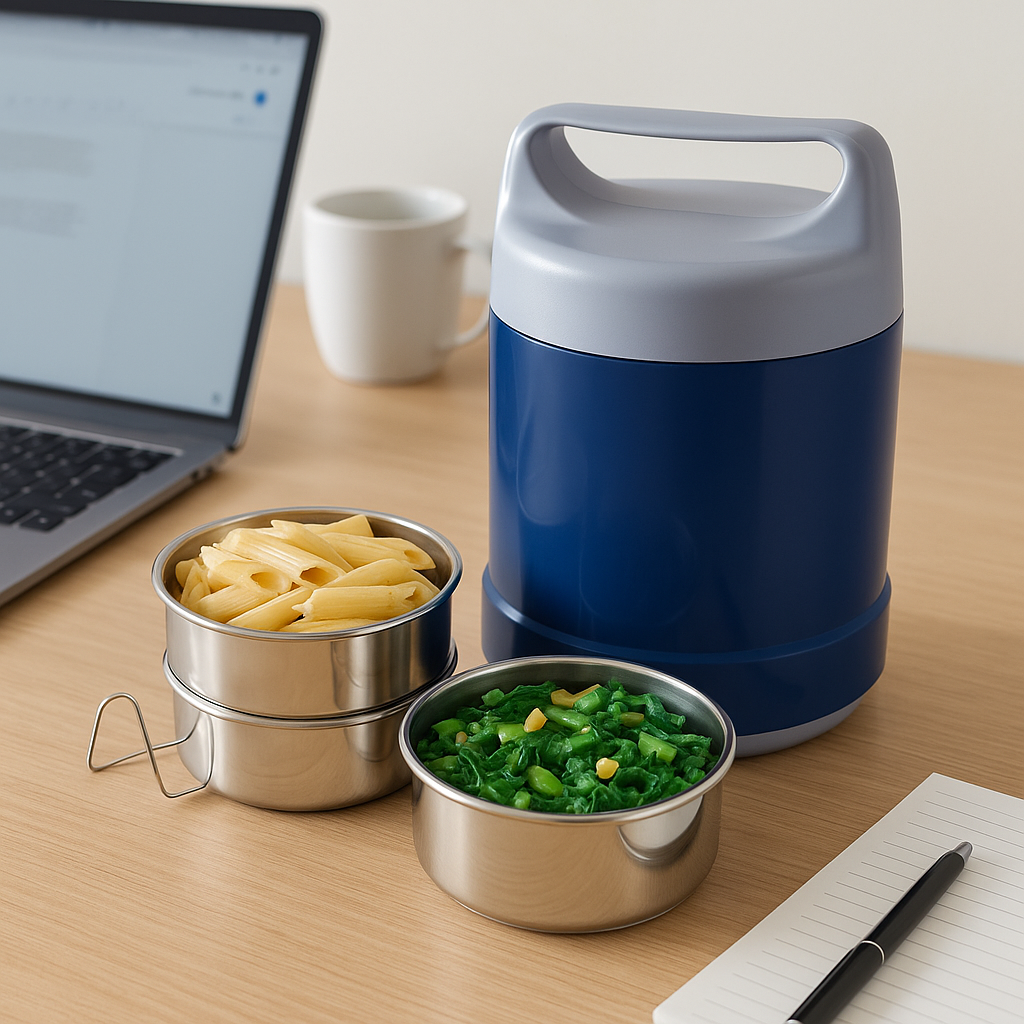 SKYLINE Electric Lunch Box with 3 SS Containers VTL-2999