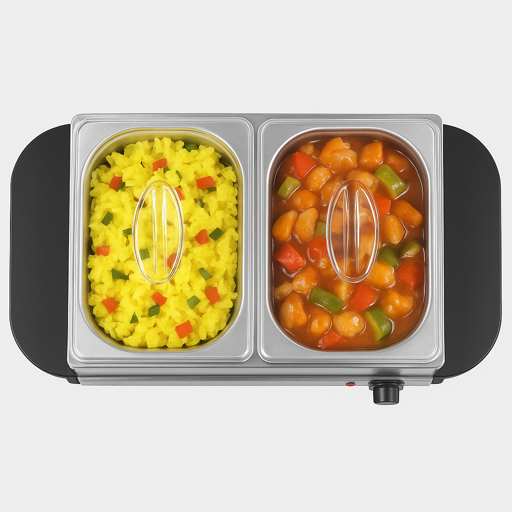 SKYLINE 2 Pot Buffet Server 2 x 1.5 Ltr. VTL-9444