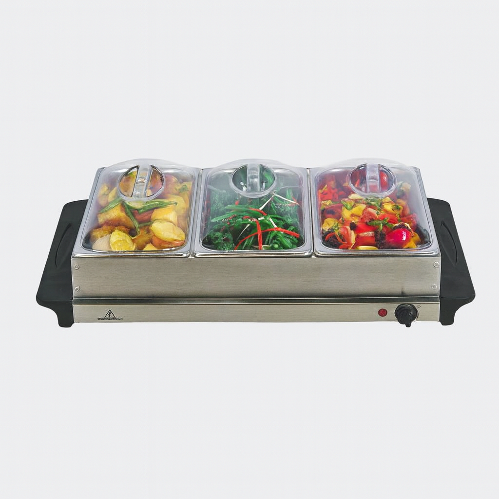 SKYLINE 3 Pot Buffet Server 3 x 2.5 Ltr. VTL-9777