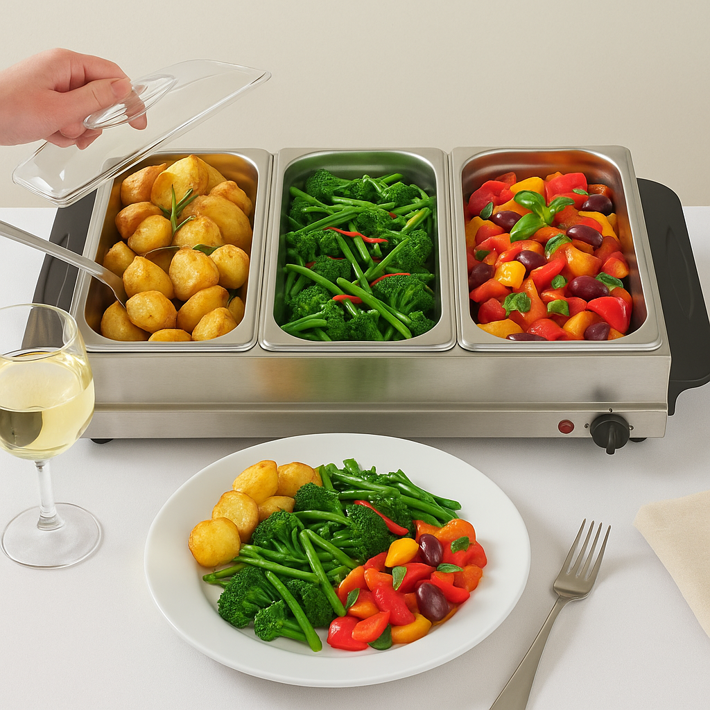 SKYLINE 3 Pot Buffet Server 3 x 2.5 Ltr. VTL-9777