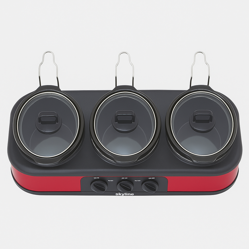 Triple  Pot Slow Cooker 3x1.5 Ltr. VTL-6363
