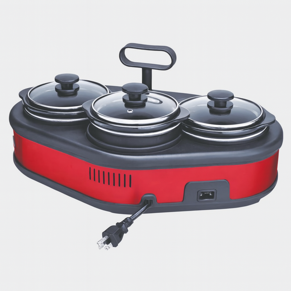 Triple  Pot Slow Cooker 3x1.25 Ltr. VTL-6464