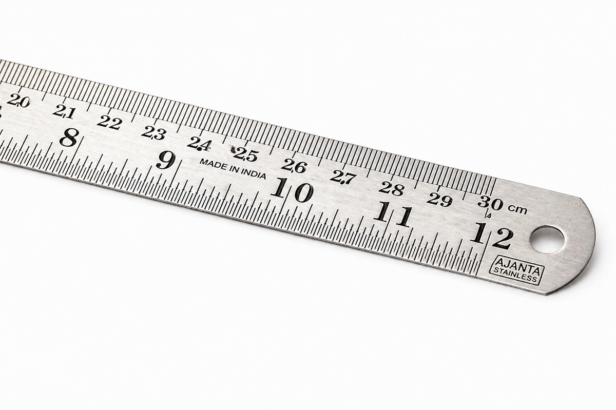 Cross Scale Ruler Ajanta Cross Steel Foot ruler Scale 30cm