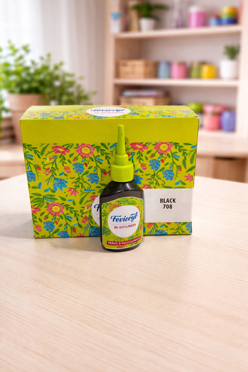 Fevicryl 3D Outliner Set – Premium Fabric Paint for Art & Craft Projects PACK OF 10