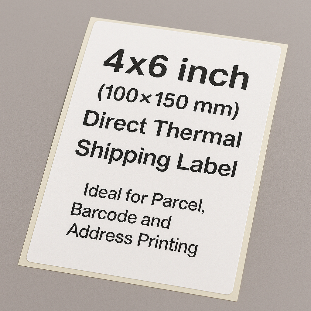 KIYA 100x150  direct thermal 250 label is a popular size for shipping and product labeling in e-commerce. These labels are commonly used for shipping labels