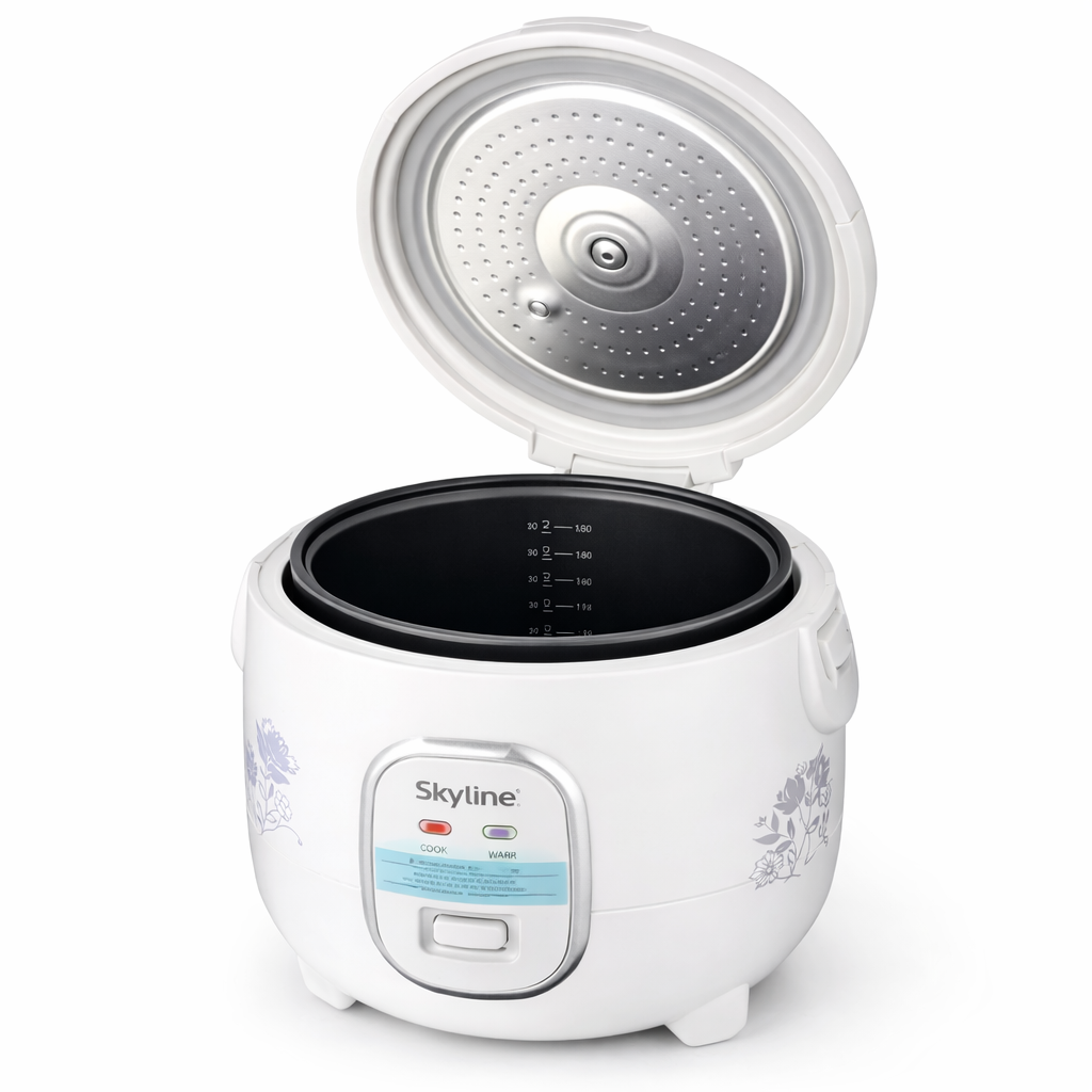 Skyline Electric Rice Cooker 2.8Ltr VT-9062 with 1 Year Manufacturer Warranty