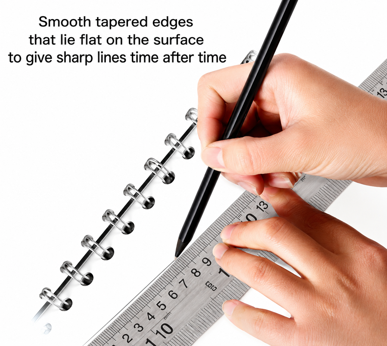 Ajanta Easy Foot Ruler 30cm (12 Inch) Stainless Steel Scale | Double-Sided Metric & Imperial Markings | Durable Metal Measuring Ruler for Students, Engineers, Architects & Office Use