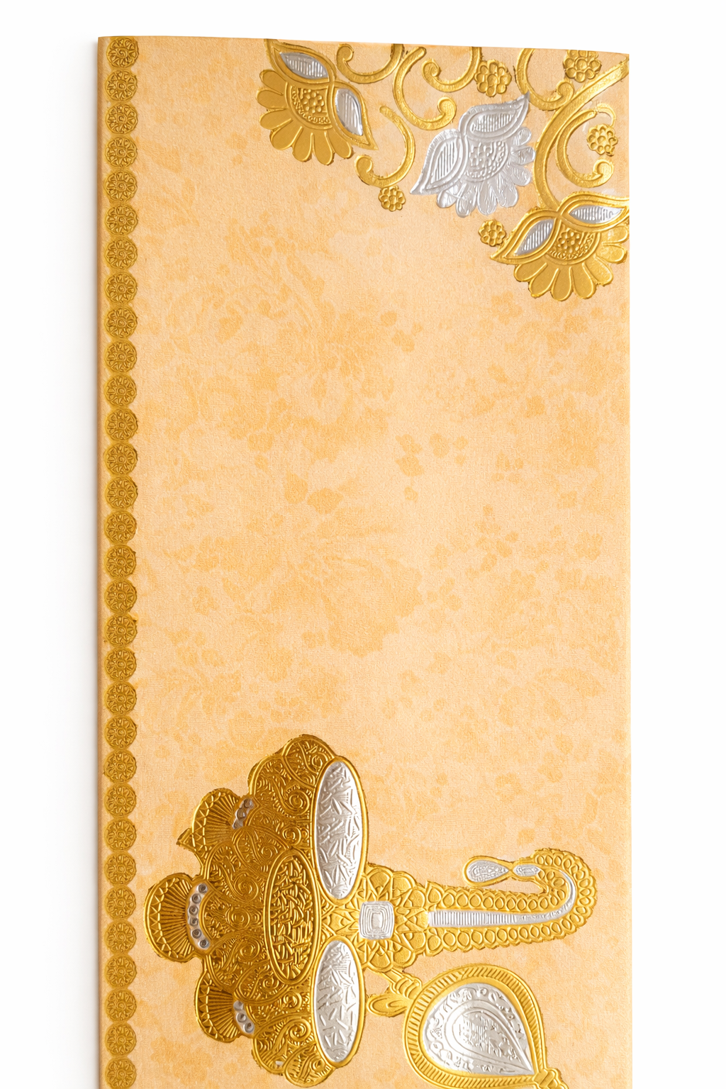 Premium Golden Designer Wedding Envelope – Embossed Shagun Lifafa (Pack of 20) | Elegant Gift Envelope for Wedding, Shagun & Festive Occasions