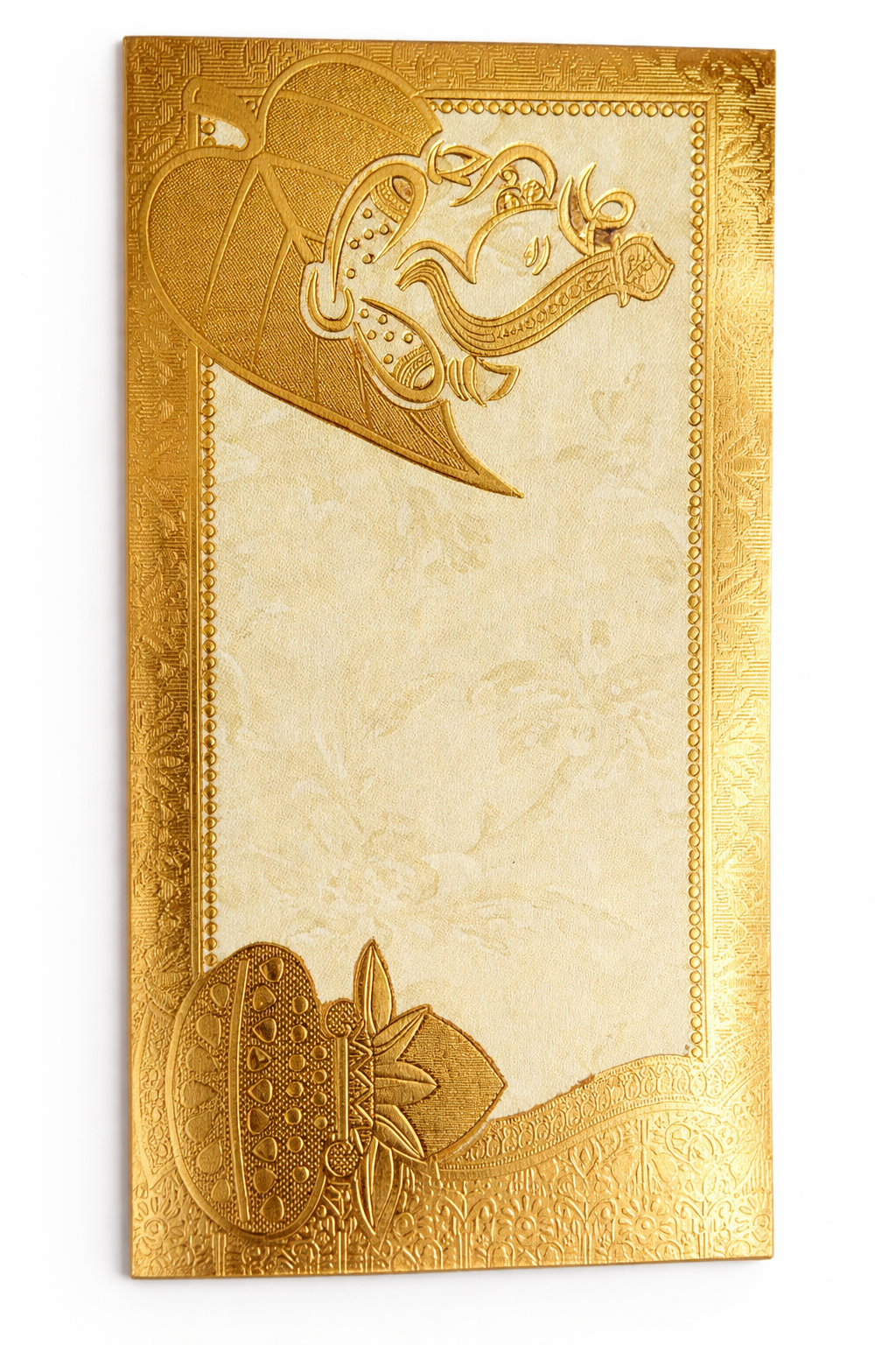 Premium Golden Designer Wedding Envelope – Embossed Shagun Lifafa (Pack of 20) | Elegant Gift Envelope for Wedding, Shagun & Festive Occasions