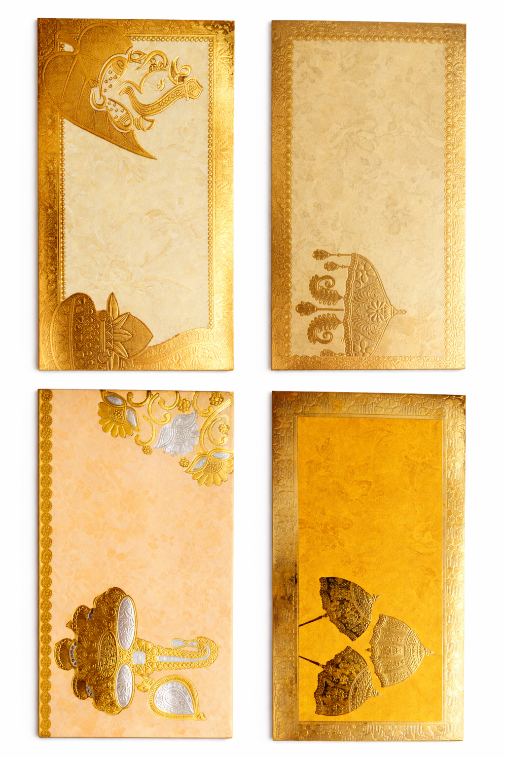 Premium Golden Designer Wedding Envelope – Embossed Shagun Lifafa (Pack of 20) | Elegant Gift Envelope for Wedding, Shagun & Festive Occasions