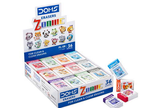 DOMS ZODIAC ERASER PACK 5 PCS