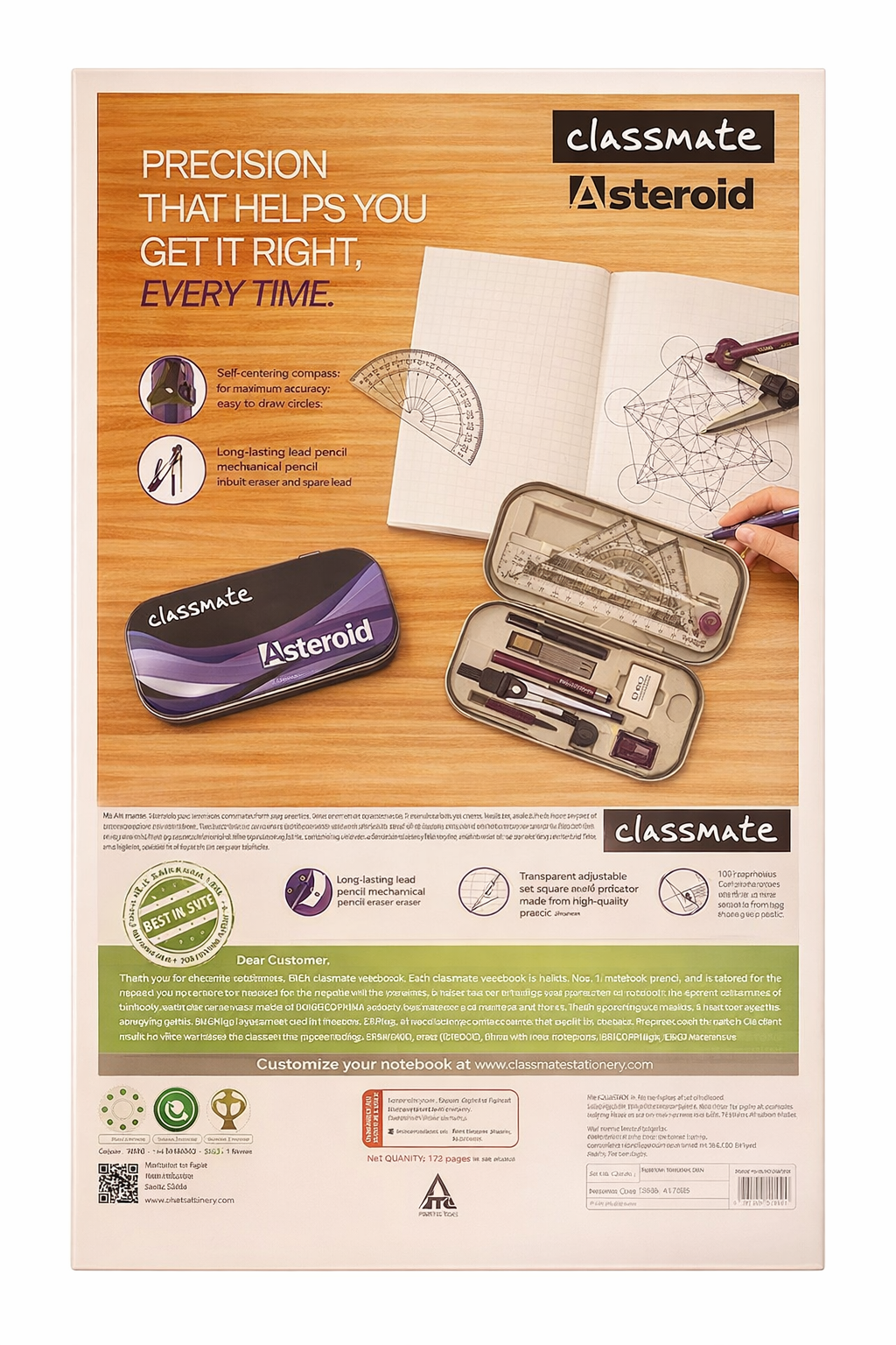Classmate Single Line Long Notebook (140 Pgs)