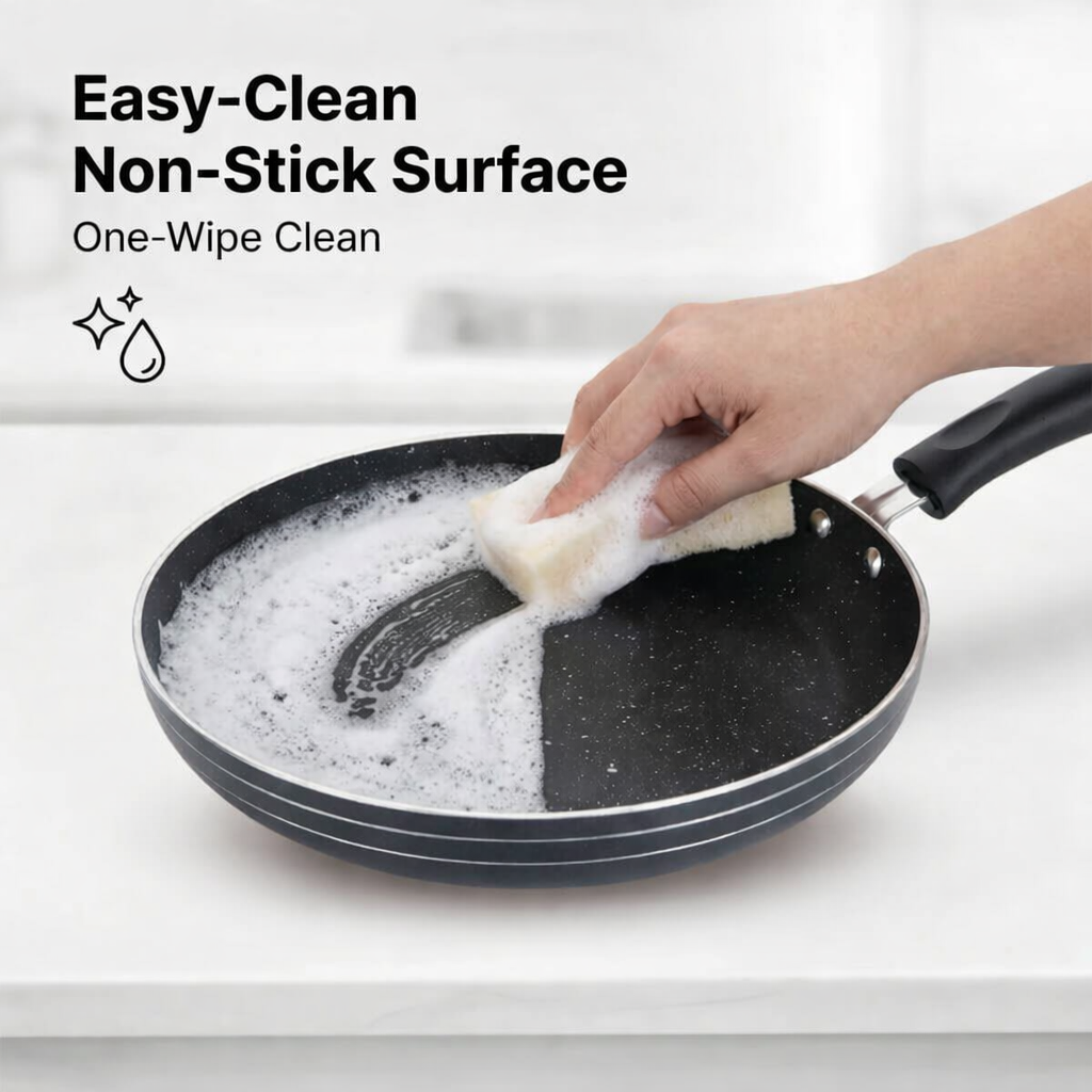 Skyline Non-Stick Cookware Set, 240mm Frying Pan, 280mm Dosa Tawa & 240mm Kadhai VTL - 8700