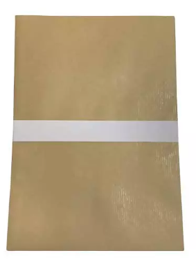 KIYA 10x4.5 Inch 80 GSM Brown Kraft Paper Window Envelope Pack of 100