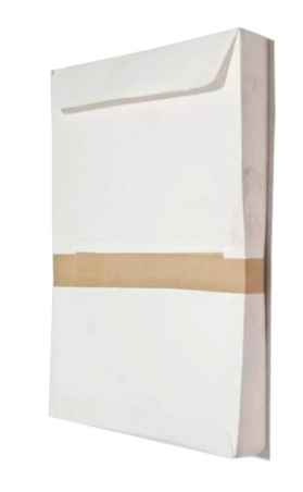 KIYA White Paper 100 GSM Paper Envelopes Pack of 25 Pcs. (9x4) Inch