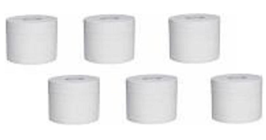 KIYA* Household Toilet Paper Rolls 70g 2 Ply Pack of 6