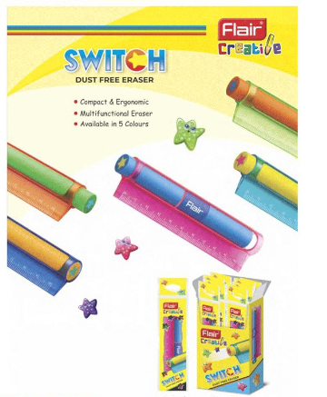 Flair Creative Switch Dust Free Eraser FLAIR CREATIVE SWITCH DUST FREE ERASER